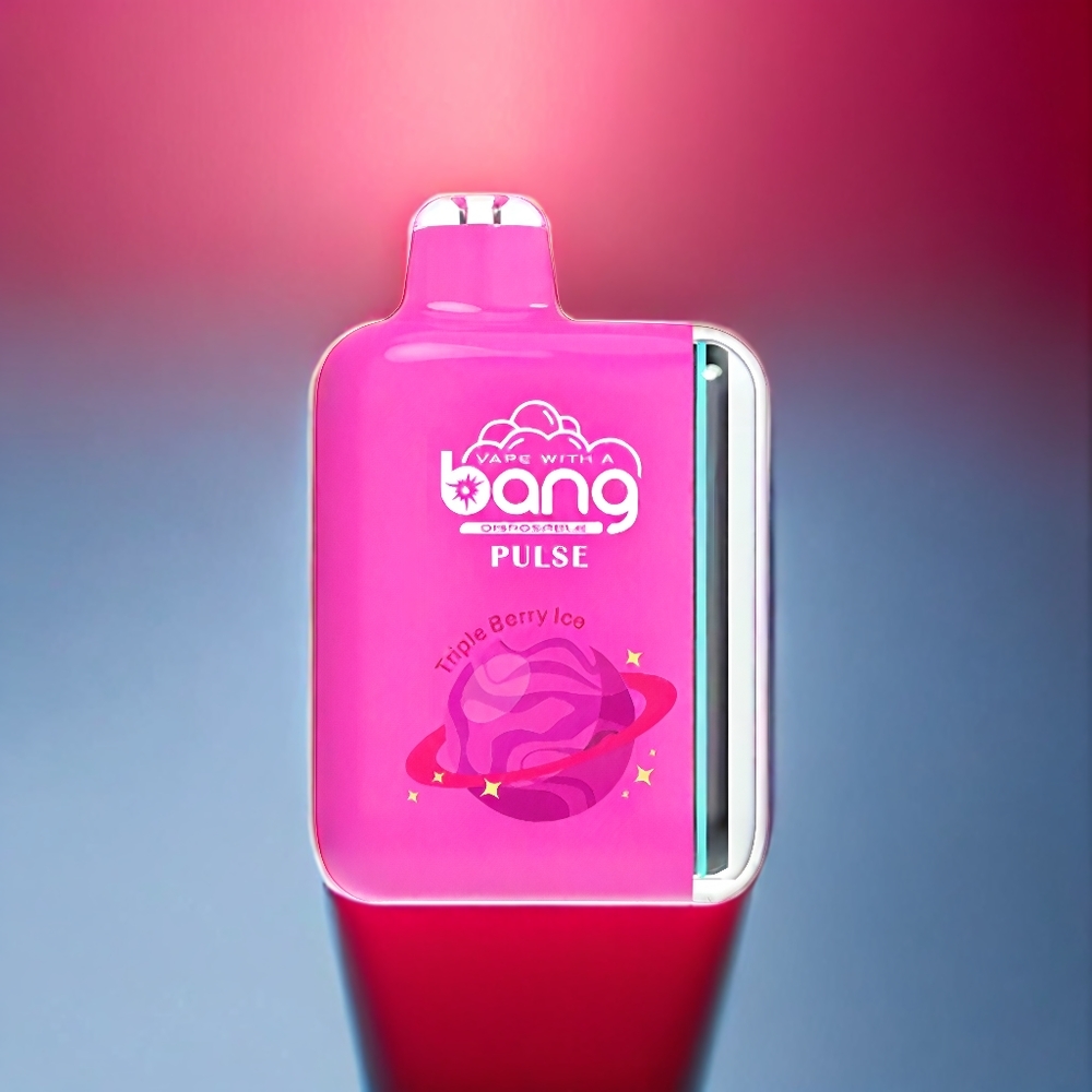 Bang Pulse 18000 Puff Italia Ingrosso vape monouso Triple Berry Ice con Porta Type-C, Batteria 650mAh, E-liquid 26ml, Bobina a maglie 1.0 ohm