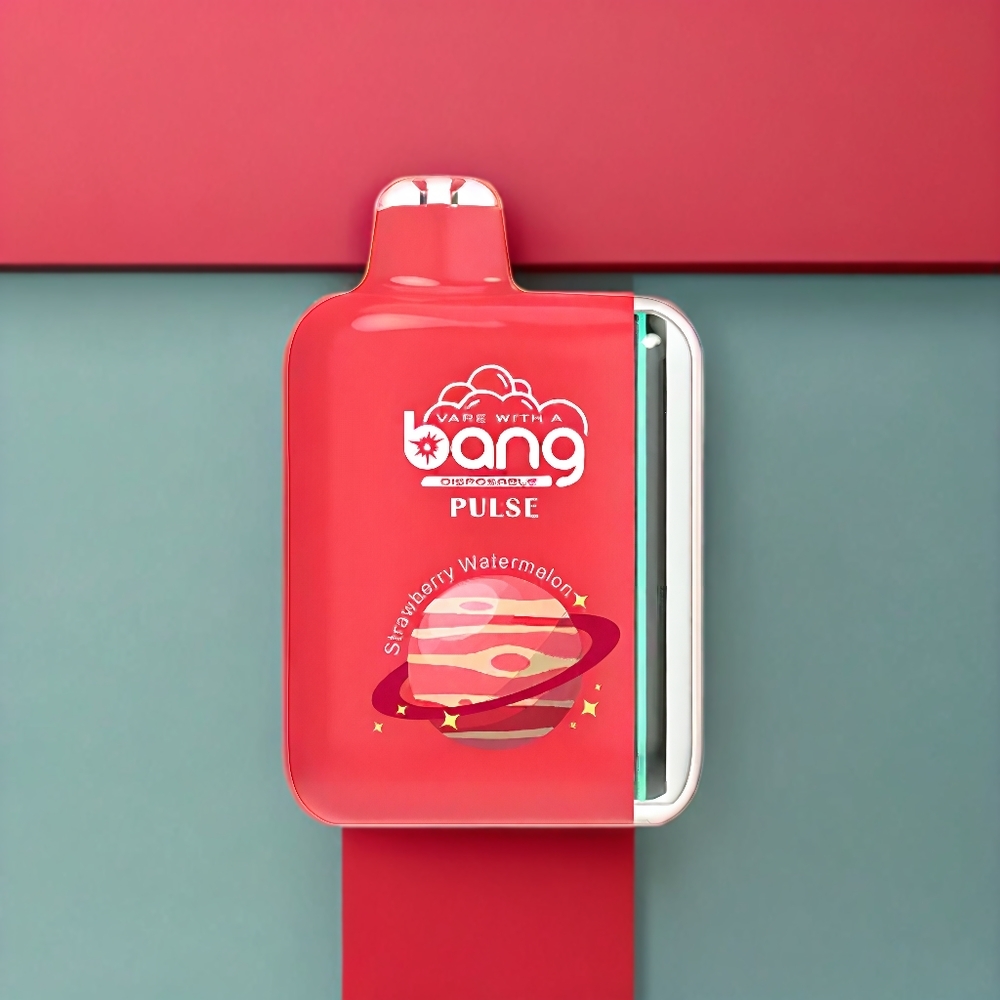 Bang Pulse 18000 Puffs vape monouso Fragola Anguria Italia ingrosso con Porta Type-C, 650mAh, 26ml E-liquid, Bobina a maglie 1.0 ohm