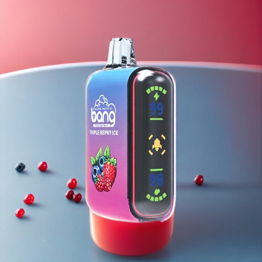 Bang Rocket 18000 Puff Italia Ingrosso vape monouso Triple Berry Ice (Misto di Bacche Ghiacciate) con 26ml di Liquido, 650mAh Batteria e Nicotina 0%, 2%, 3%, 5%