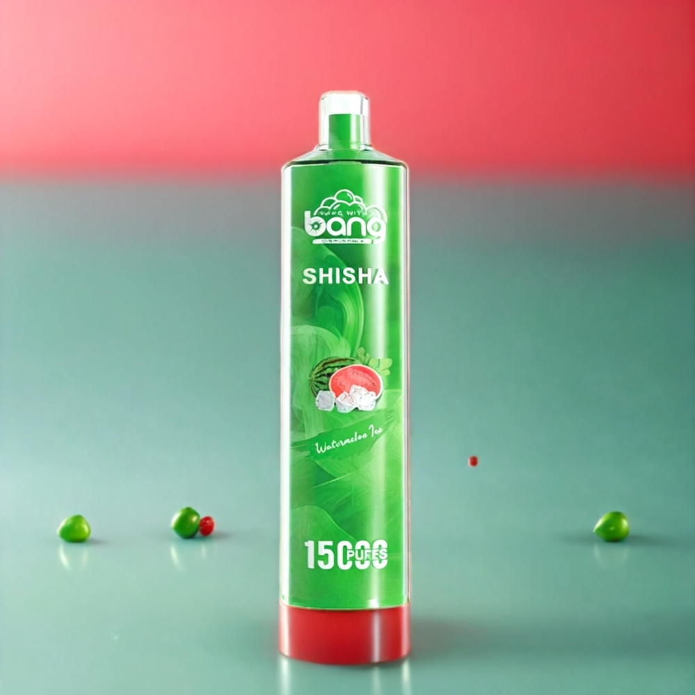 Bang Shisha 15000 Puff vape monouso Anguria Ghiacciata Italia Ingrosso con 23ml E-liquid, Ricarica Type-C e Tecnologia DTL Avanzata