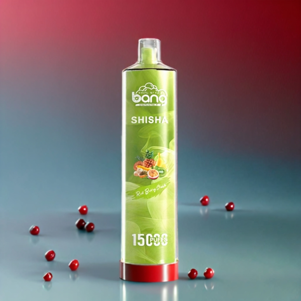 Bang Shisha Italia Ingrosso 15000 Puff vape monouso Slush Frutti Rossi con 23ml E-liquid, Ricarica Tipo-C, Batteria 600mAh e Tecnologia DTL Avanzata