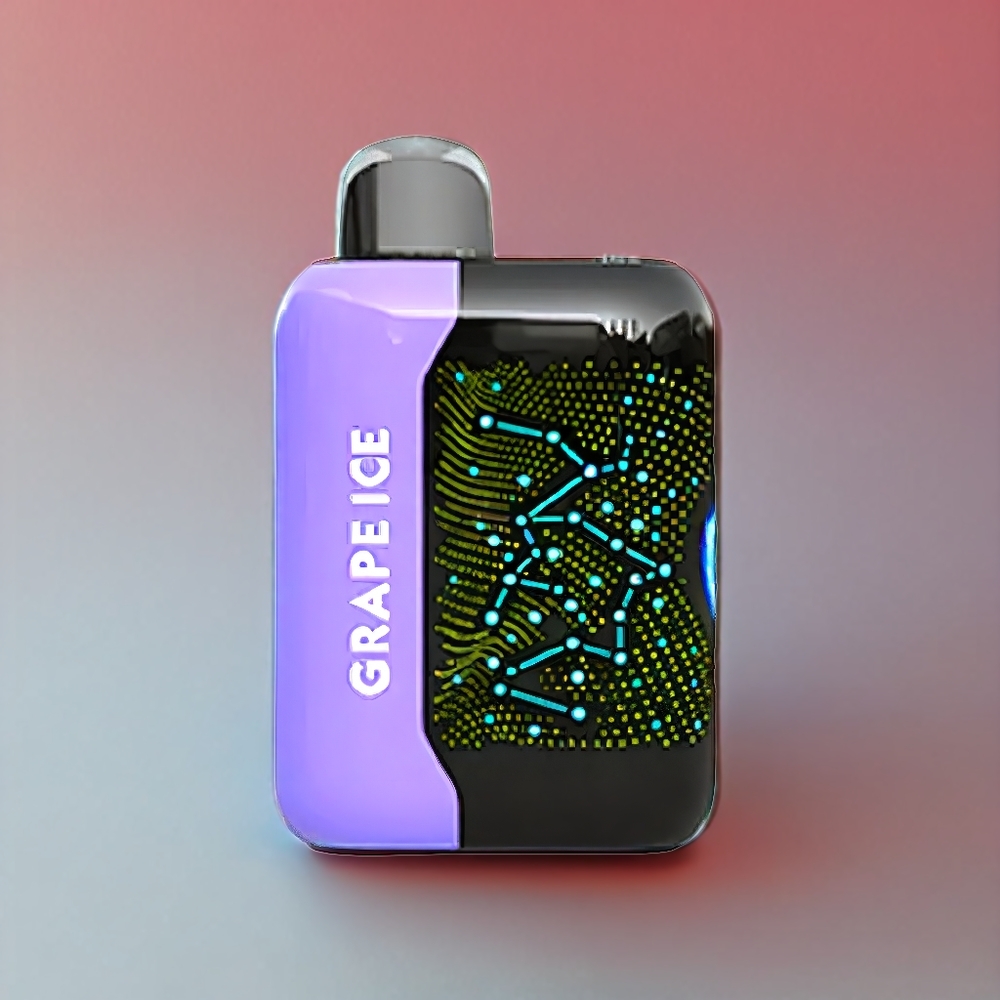 Bang Starry 25000 Puff vape monouso Italia Ingrosso - Uva Ghiacciata con 28ml di E-Liquid, 800 mAh, Bobina a maglie 1.0 Ohm e Ricarica Type-C
