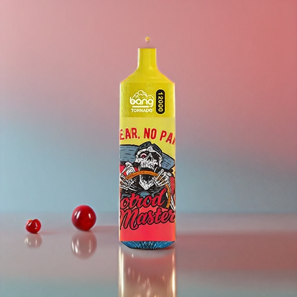 Bang Tornado 12000 Puffs Italia Ingrosso - Dispositivo di Svapo Monouso Gusto Ciliegia Pesca Limonata - 23ml / 650 mAh - Nicotina 0%,2%,3%,5%