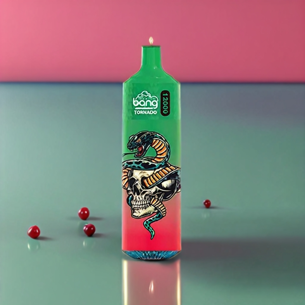 Bang Tornado 12000 Puffs Italia Ingrosso vape monouso Mela Acida Lampone con 23ml di E-Liquido e Batteria da 650 mAh