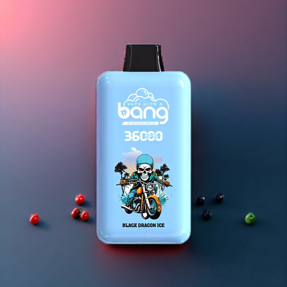 Bang 36000 Power vape monouso Drago Nero Ghiaccio Italia Ingrosso – 36ml E-Liquid, 850mAh Batteria, 36000 Puffs