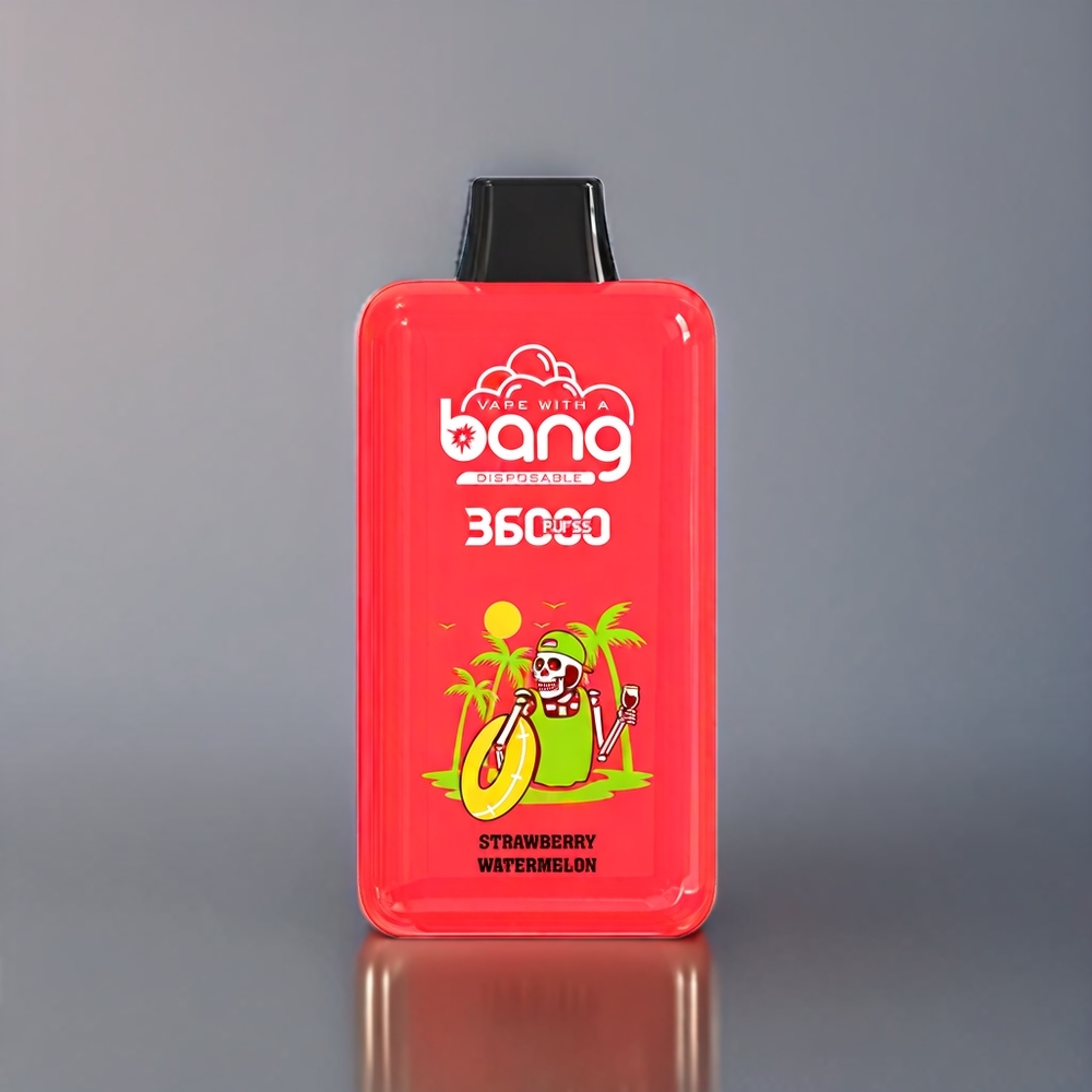 Bang 36000 Power vape monouso Fragola Anguria - Italia Ingrosso - 36ml E-Liquid, 850mAh Batteria, 36000 Puff, 0%-5% Nicotine