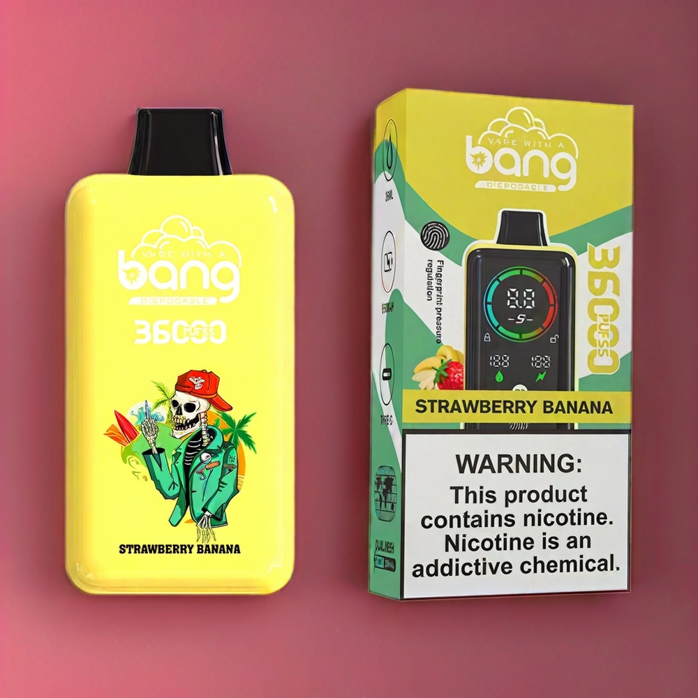 Bang 36000 Power vape monouso Fragola Banana Italia Ingrosso - 36ml E-Liquid, 36000 Puff, 850mAh Batteria, 0%-5% Nicotina