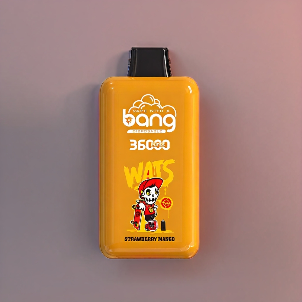 Bang 36000 Power vape monouso Fragola Mango - Italia Ingrosso - 0%/2%/3%/5% Nicotina - 36ml E-Liquid - 850mAh Batteria - 36000 Puff