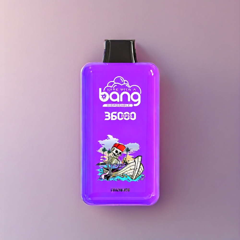 Bang 36000 Power vape monouso Ghiaccio d'Uva Italia Ingrosso - 36ml, 36000 Puff, Batteria 850mAh, 0-5% Nicotina