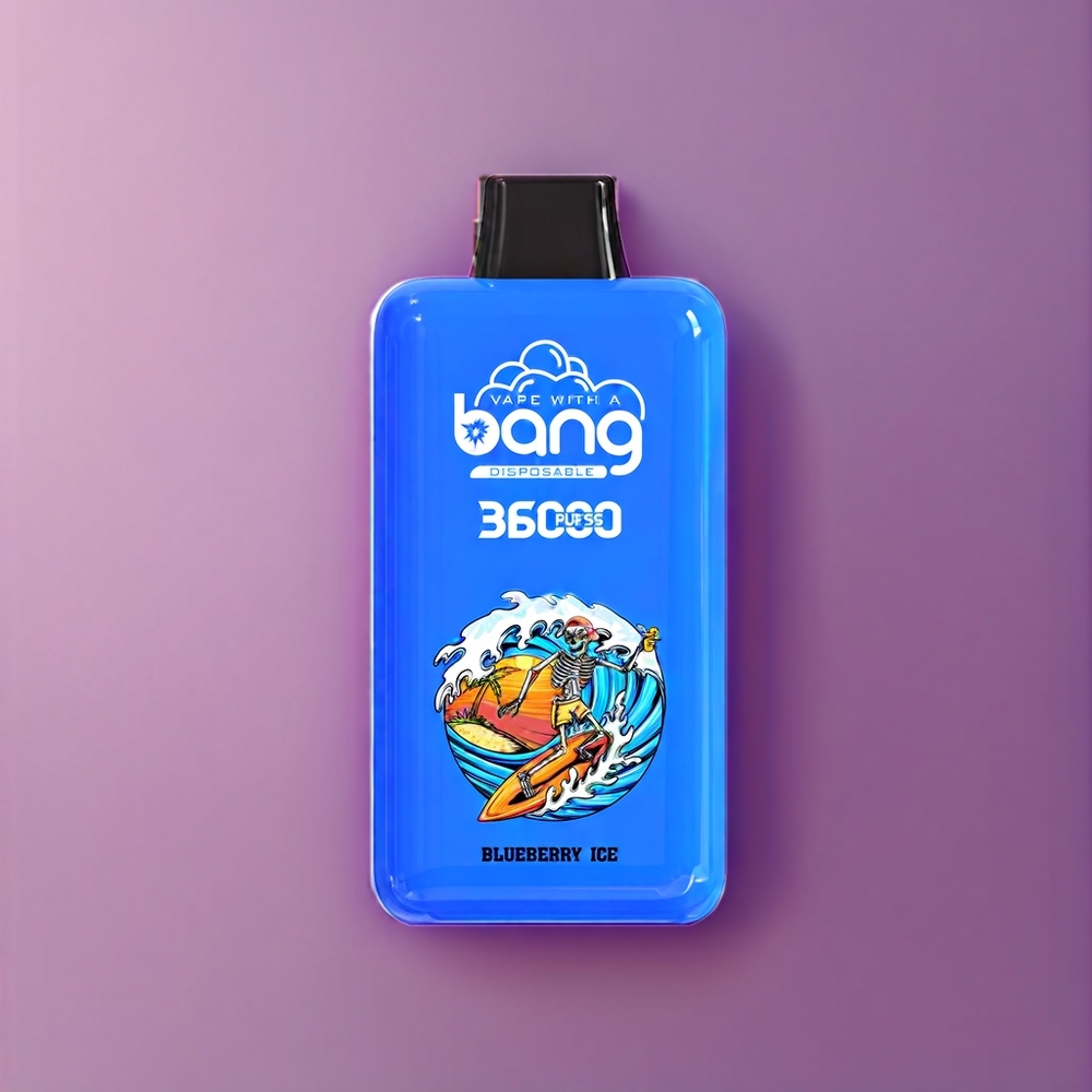 Bang 36000 Power vape monouso Mirtillo Ghiaccio Italia Ingrosso - 36ml E-Liquid, 36000 Puff, 850mAh Batteria, 5% Nicotine