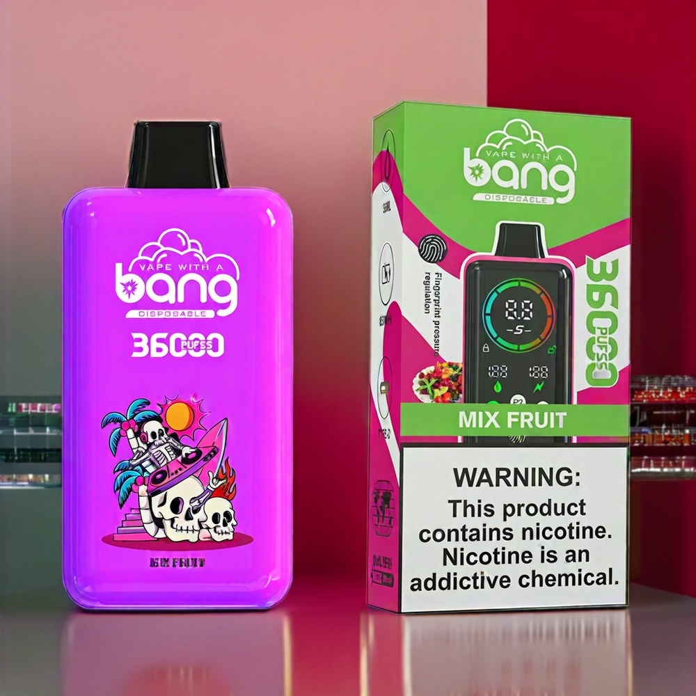 Bang 36000 Power vape monouso Mix Frutta - Italia Ingrosso - 36ml E-Liquid, 36000 Puff, 850mAh Batteria, 0%-5% Nicotina