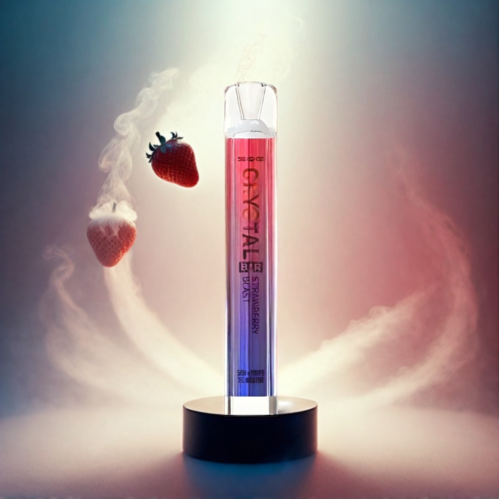 Italia Ingrosso SKE Crystal BAR 600 Vape Fragola Esplosione - 0% Nicotina, 500mAh, 600 Tiri, Acciaio Inossidabile