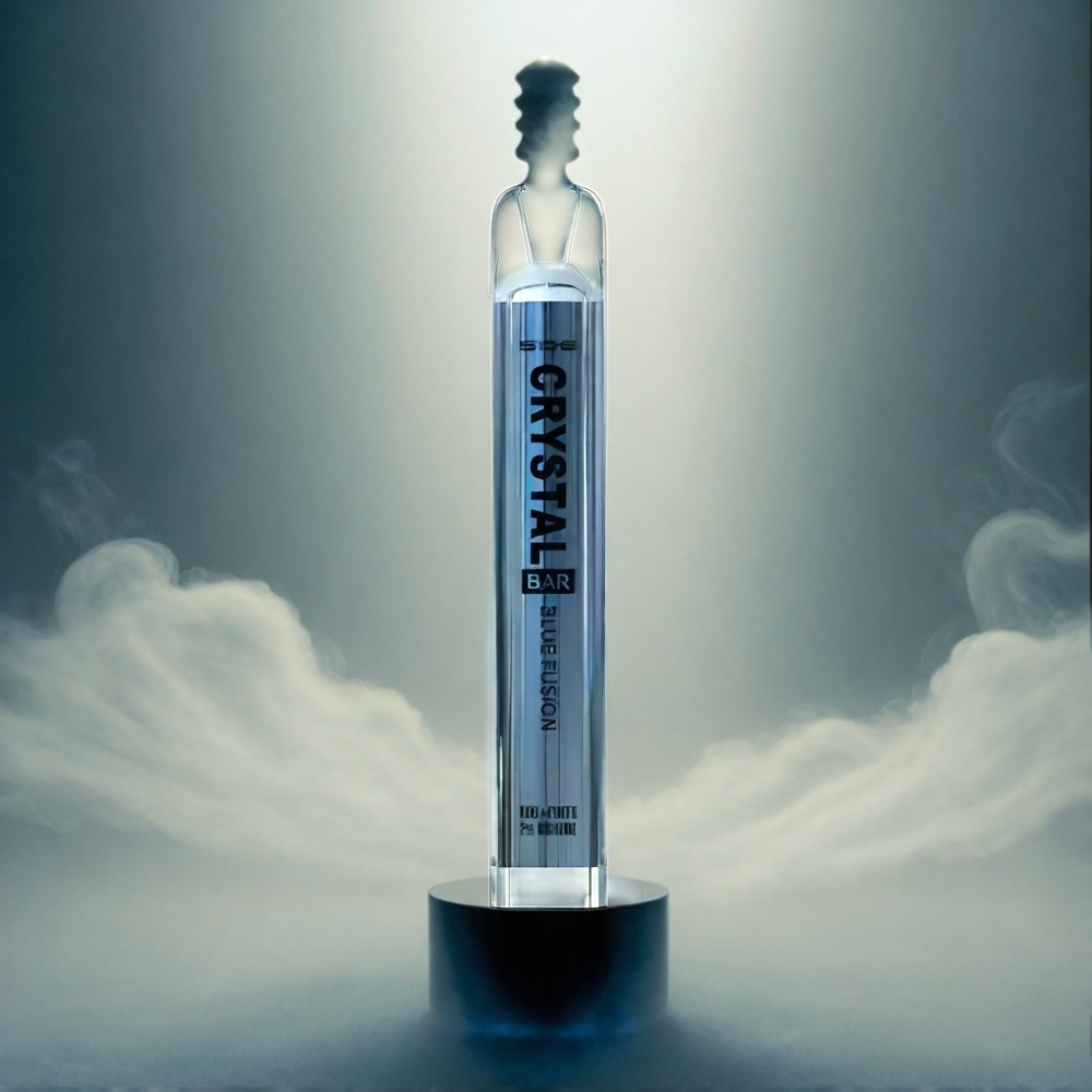 SKE Crystal BAR 600 Blu Fusione Senza Nicotina 0% 500mAh 600 Puffs Stainless Steel+PCTG Italia Ingrosso