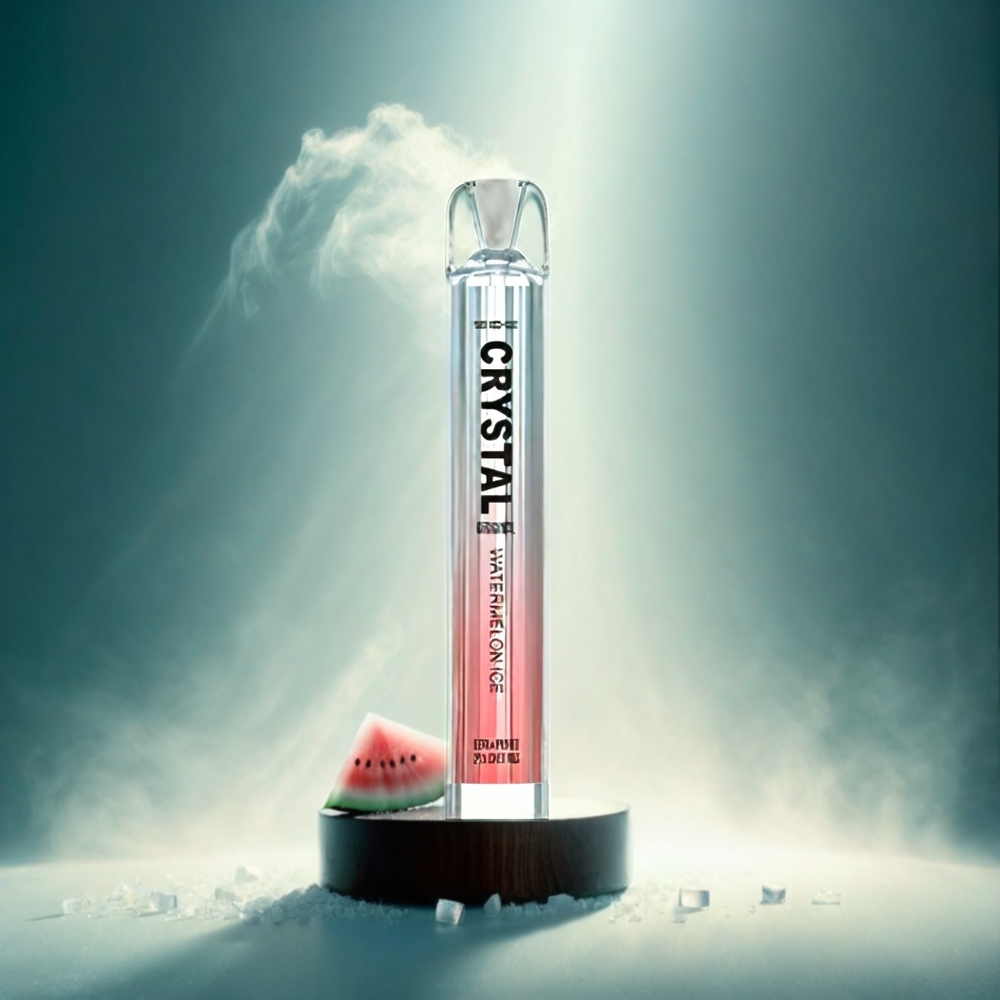 SKE Crystal BAR 600 Italia Ingrosso – Anguria Ghiaccio, Senza Nicotina/2%, 500mAh, 600 Tiri, Acciaio Inox+PCTG