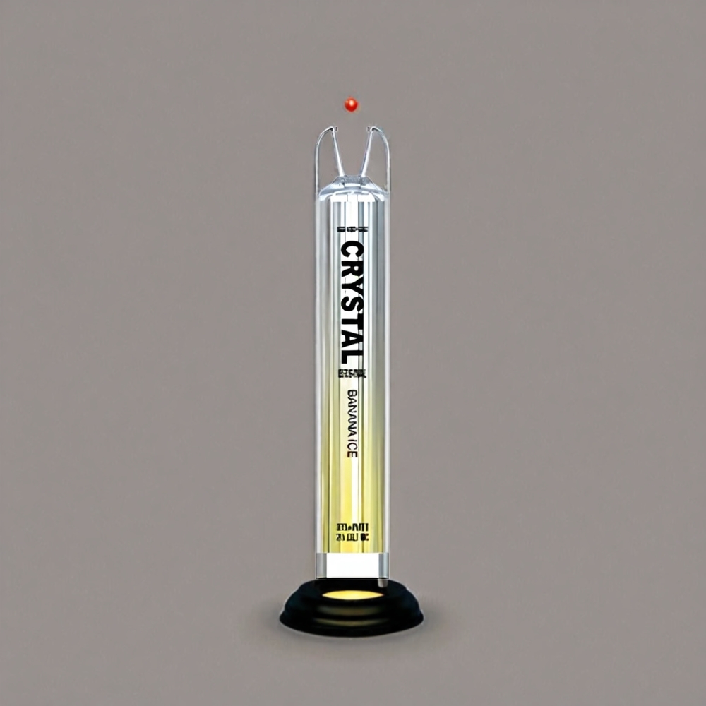 SKE Crystal BAR 600 Italia Ingrosso Banana Ice 0% Nicotina 500mAh 600 Puffs Acciaio Inox+PCTG