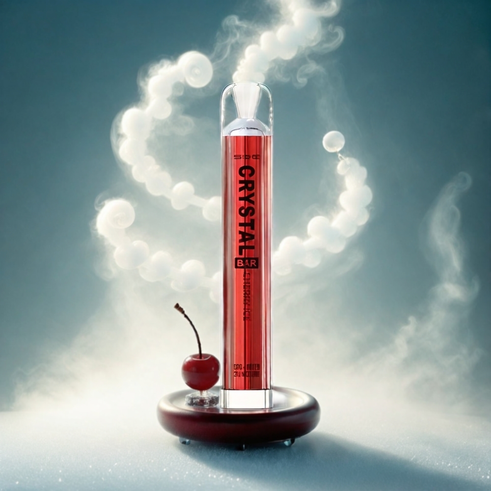SKE Crystal BAR 600 Italia Ingrosso - Cheery Ice Senza Nicotina - 500mAh - 600 Tiri - Acciaio Inossidabile