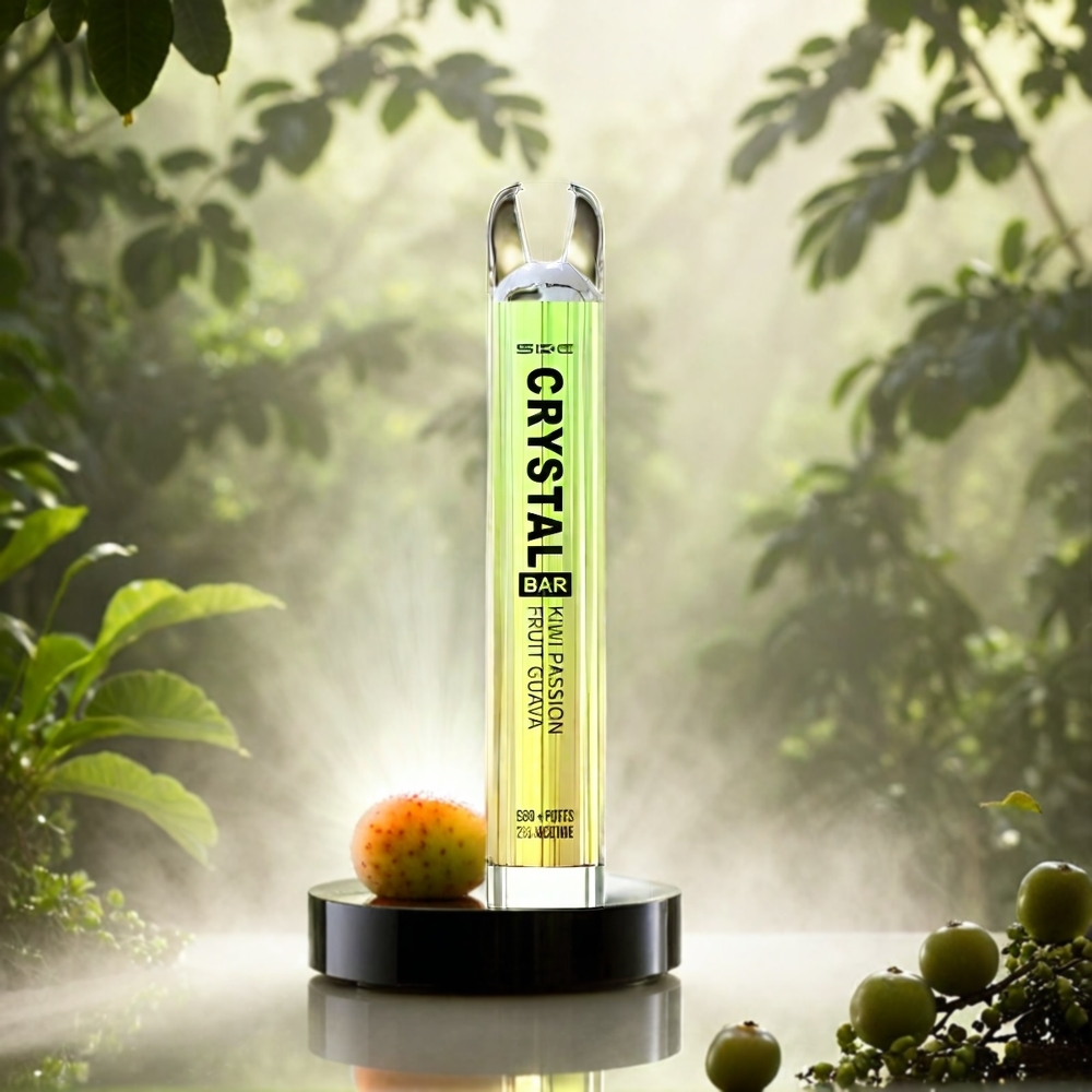 SKE Crystal BAR 600 Italia Ingrosso Kiwi Passion Guava Senza Nicotina 2ml 600 Puffs
