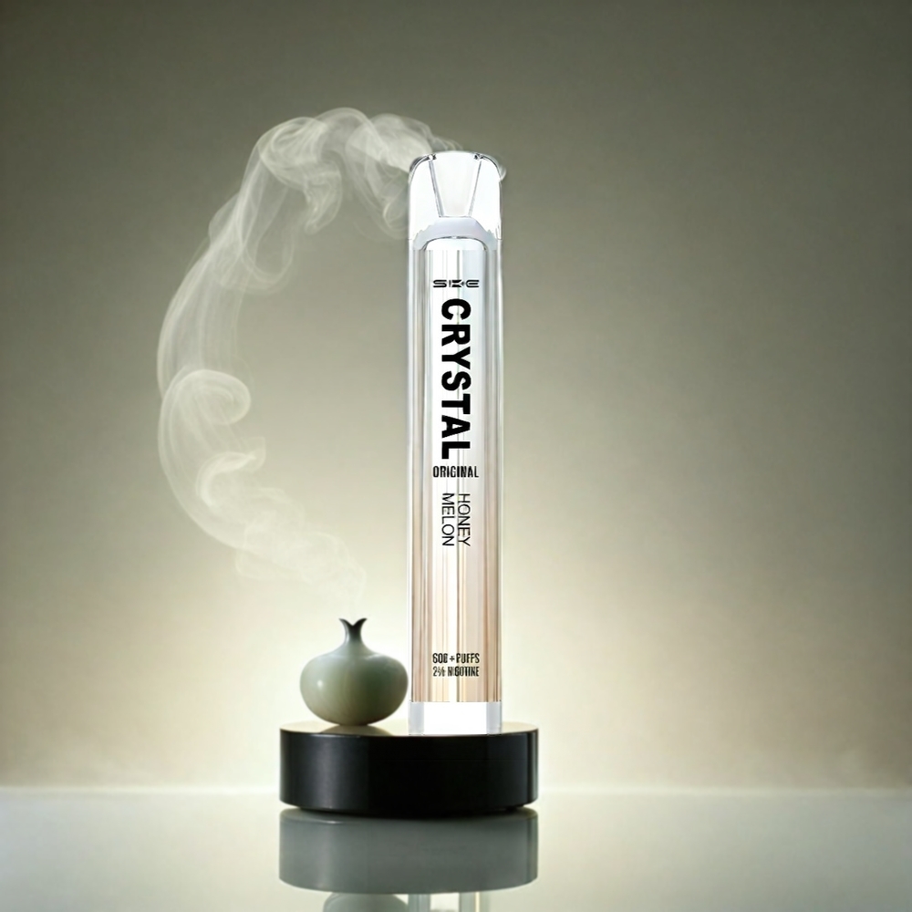 SKE Crystal BAR 600 Italia Ingrosso - Melone Miele - 0% Nicotina - 500mAh - 600 Puffs - Acciaio Inox + PCTG