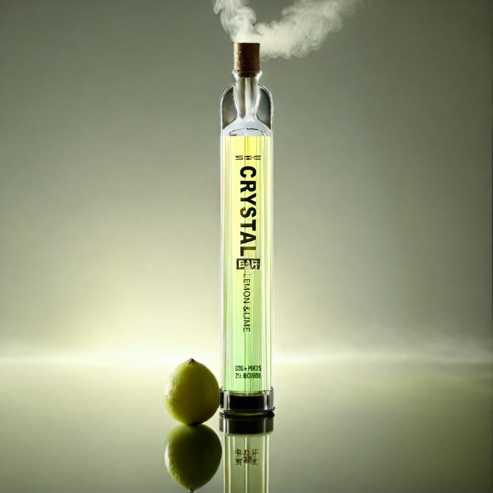 SKE Crystal BAR 600 Italia Ingrosso Vape Limone e Lime 0% Nicotina, 500mAh Batteria, 600 Puffs, 2.0ml E-liquid, Mesh Coil