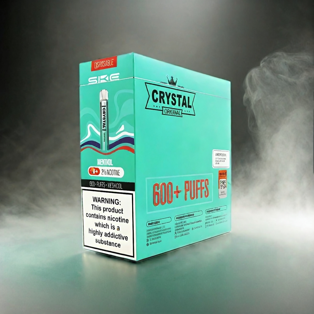 SKE Crystal BAR 600 Italia Ingrosso Vape Mentolo Senza Nicotina 2ml 600 Puffs Acciaio Inossidabile