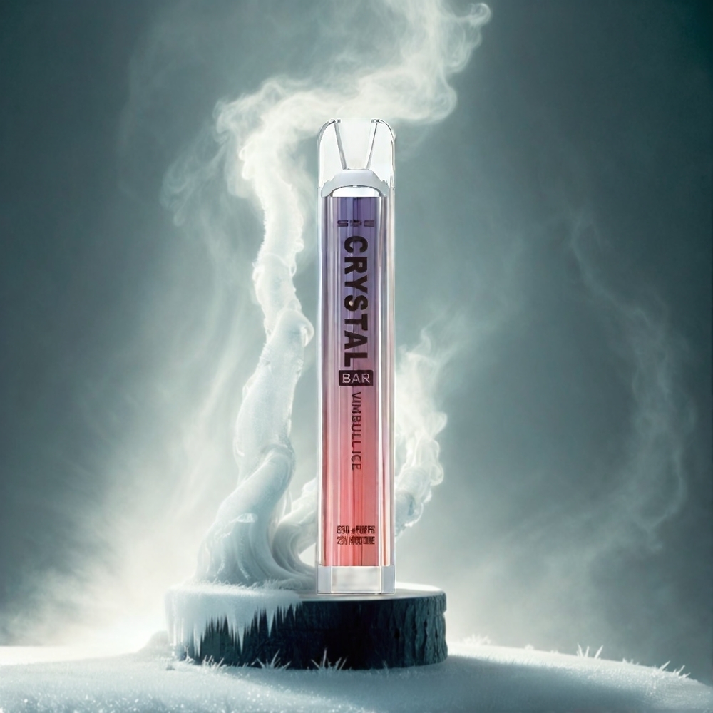 SKE Crystal BAR 600 Italia Ingrosso Vimbull Ghiaccio – 0% Nicotina, 500mAh Batteria, 600 Tiri, 2.0ml Serbatoio, Mesh Coil 1.29 Ohm