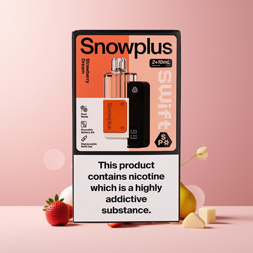 Snowplus Swift 5000 Puffs Italia Ingrosso Pod Kit 2+10 ml Fragola Sogno 43x81x25 mm