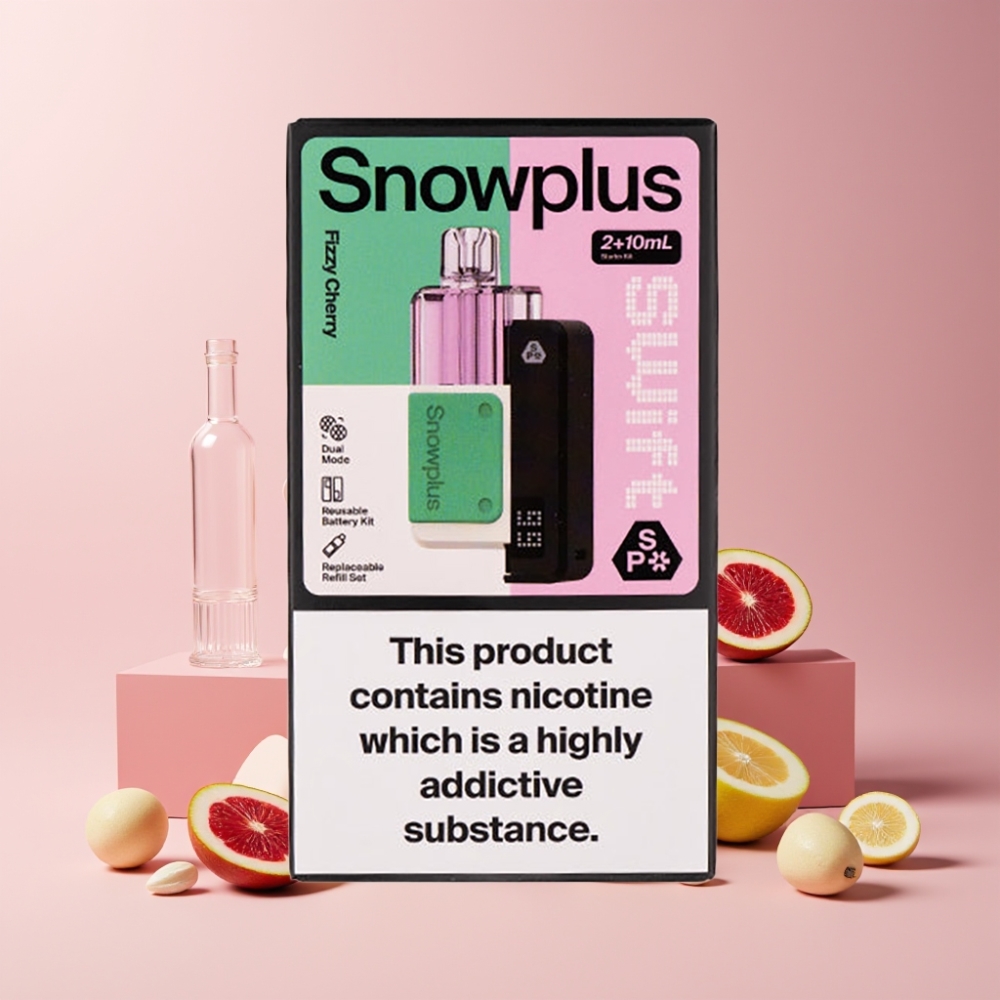 Snowplus Swift 5000 Puffs Italia Ingrosso Pod Kit Ciliegia Frizzante 43mm 1000mAh 65g 2+10ml