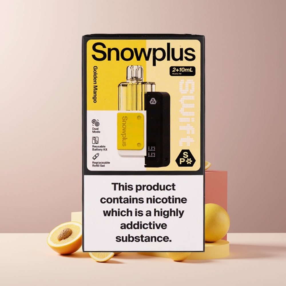 Snowplus Swift 5000 Puffs Pod Kit Italia ingrosso Mango Dorato 43x81x25mm 1000mAh 12ml