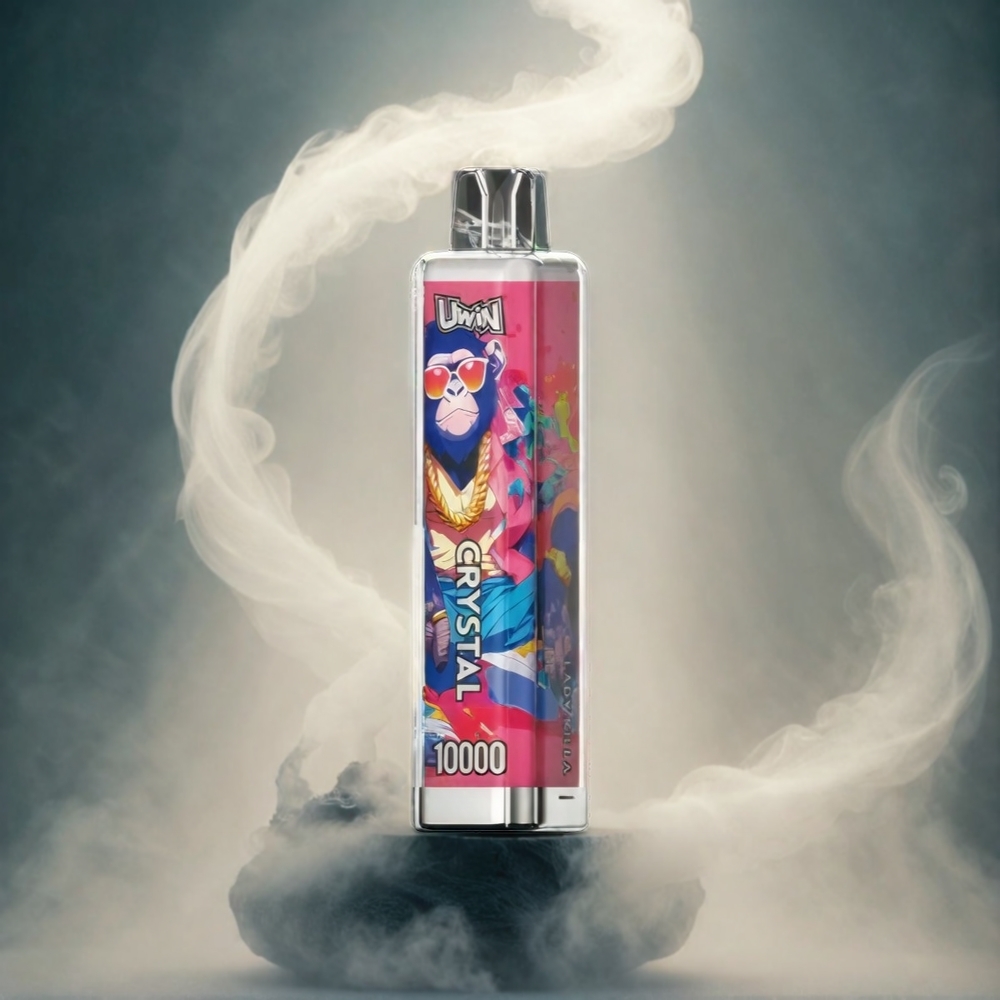 UWIN Crystal 10000 Puffs Italia Ingrosso – 18ml Capacità, 0.8 Ohm Mesh Coil, RGB Luci