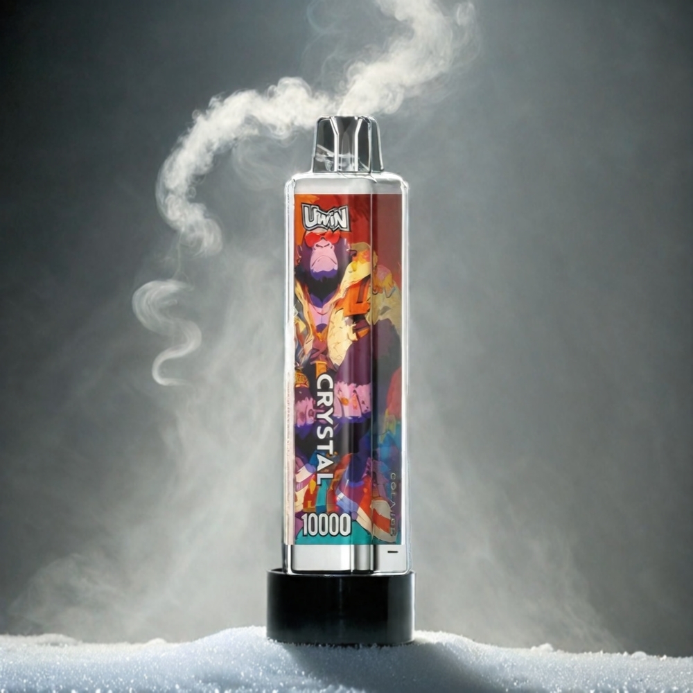 UWIN Crystal 10000 Puffs Italia Ingrosso – Cola Ghiacciata | 18ml | 0.8 Ohm mesh coil | Ricaricabile USB Type-C | Luci RGB | 0%, 2%, 3%, 5% Nicotina