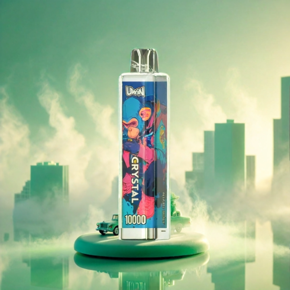 UWIN Crystal 10000 Puffs Italia Ingrosso - Menta Miami, 18ml, 10.000 Puffs, Batteria Ricaricabile 650mAh, Caricamento Type-C