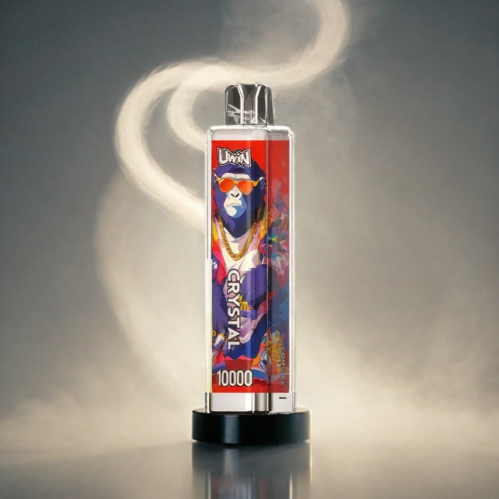 UWIN Crystal Italia Ingrosso 10000 Puffs Vape Amore 66 - 18ml, 650mAh, 0.8 Ohm Mesh, Ricarica Type-C, Luci RGB