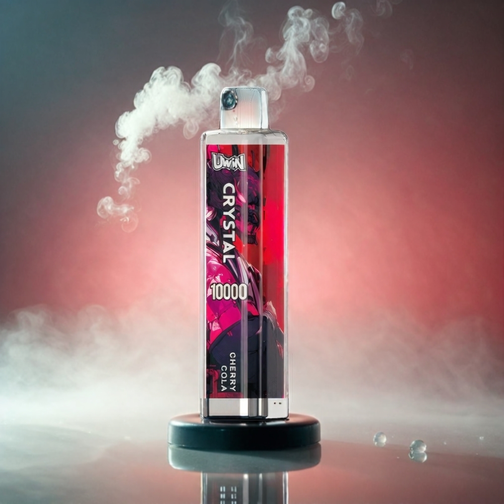 UWIN Crystal Italia Ingrosso 10.000 Tiri Vape Ciliegia Cola - 18ml, 650mAh, 0.8 Ohm, RGB Lights, Ricarica Type-C