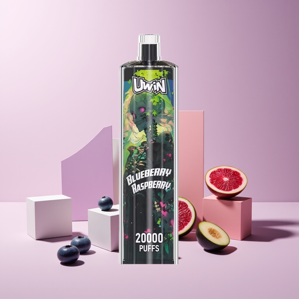 Uwin Shisha Hookah Crystal 20000 Puff Italia Ingrosso Mirtillo Lampone 0% 5% Nic 22ml Mesh Coil Type-C
