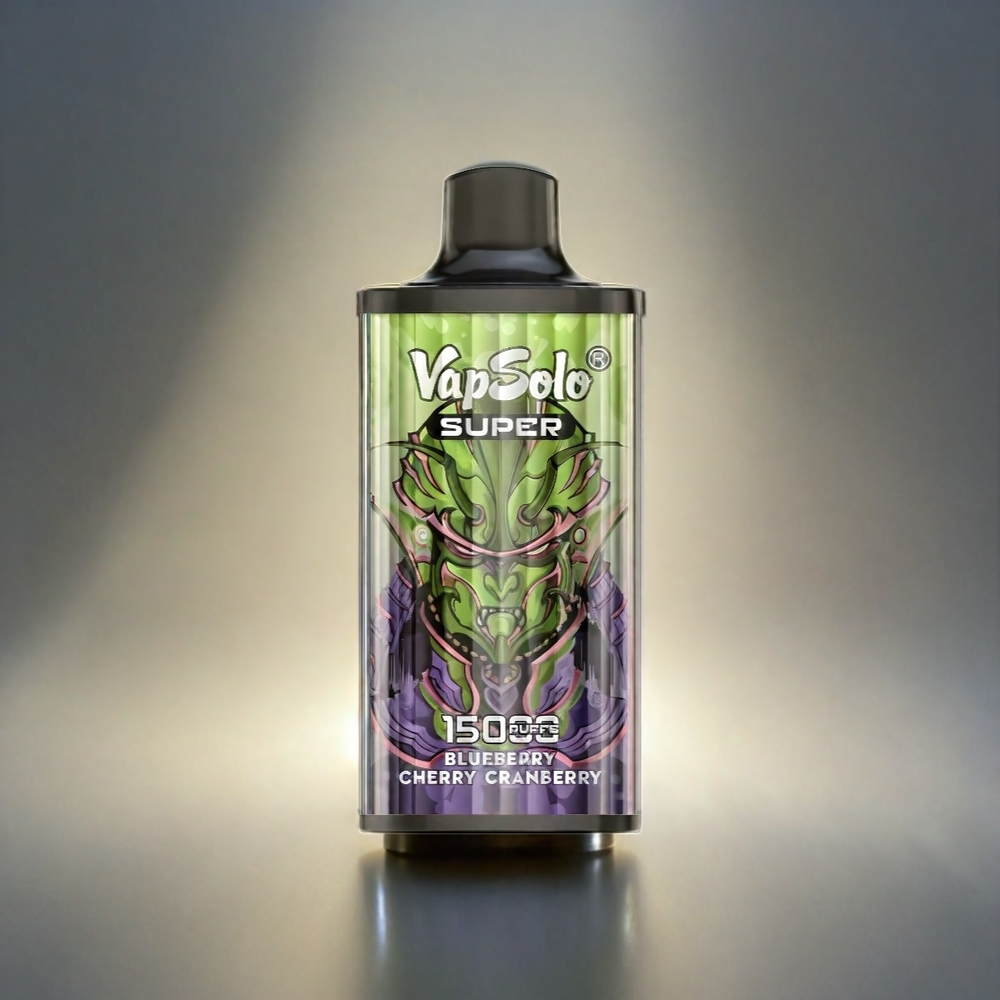 Vapsolo Super 15000 Puffs Italia Ingrosso - Blueberry Cherry Cranberry (Mirtillo Ciliegia Mirtillo Rosso) - 40ml E-Liquid, 850mAh Mesh Coil, Type-C