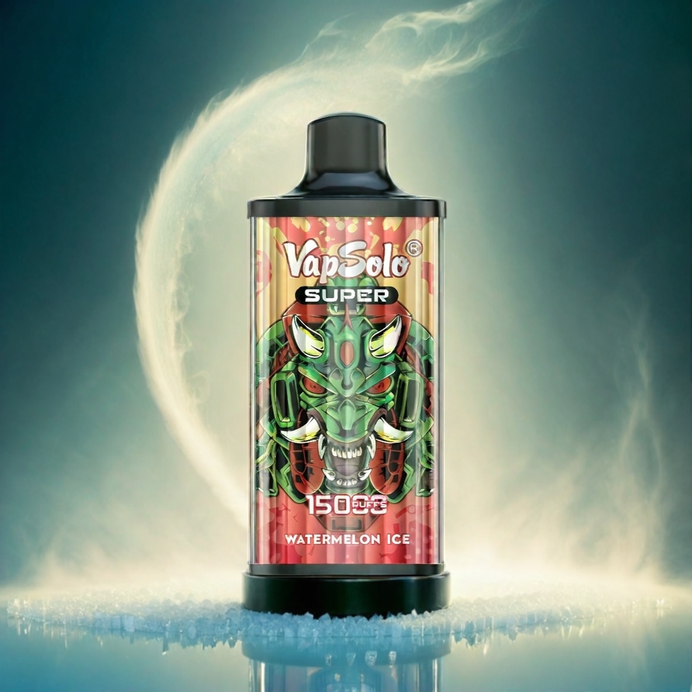 Vapsolo Super 15000 Puffs Italia Ingrosso Elettronico Anguria Ghiacciata – 40ml E-Liquido, 850mAh Mesh Coil, Tipo-C Ricarica, 20/50 mg/ml Nicotina