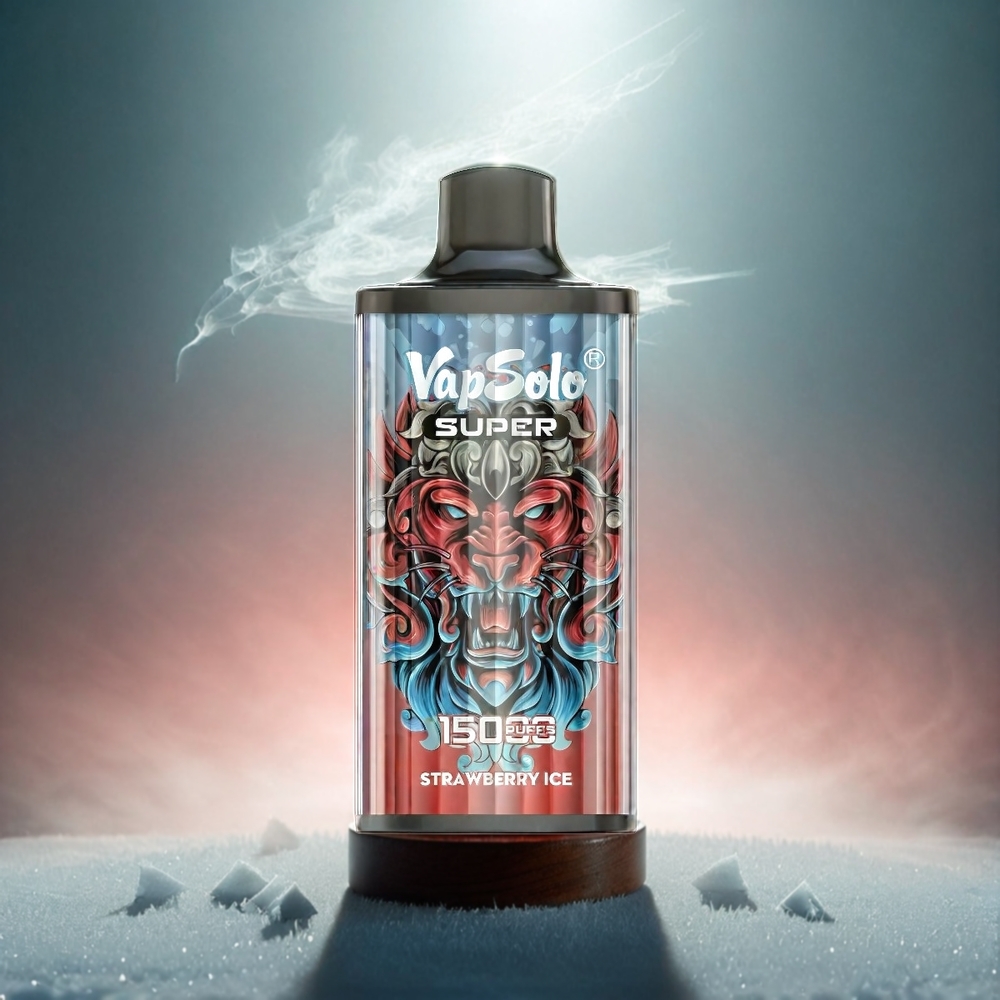 Vapsolo Super 15000 Puffs Italia Ingrosso Fragola Ghiaccio - 40ml E-Liquid, 850mAh, Type-C
