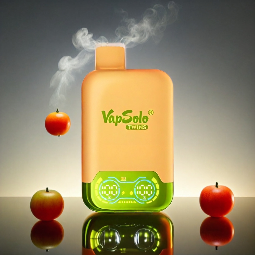 Vapsolo Twins 20000 Puffs Italia Ingrosso - Arancia Mango Anguria & Red Bull, 40ml E-Liquid, 20mg/50mg Nicotina, Doppio Serbatoio, Ricarica Type-C