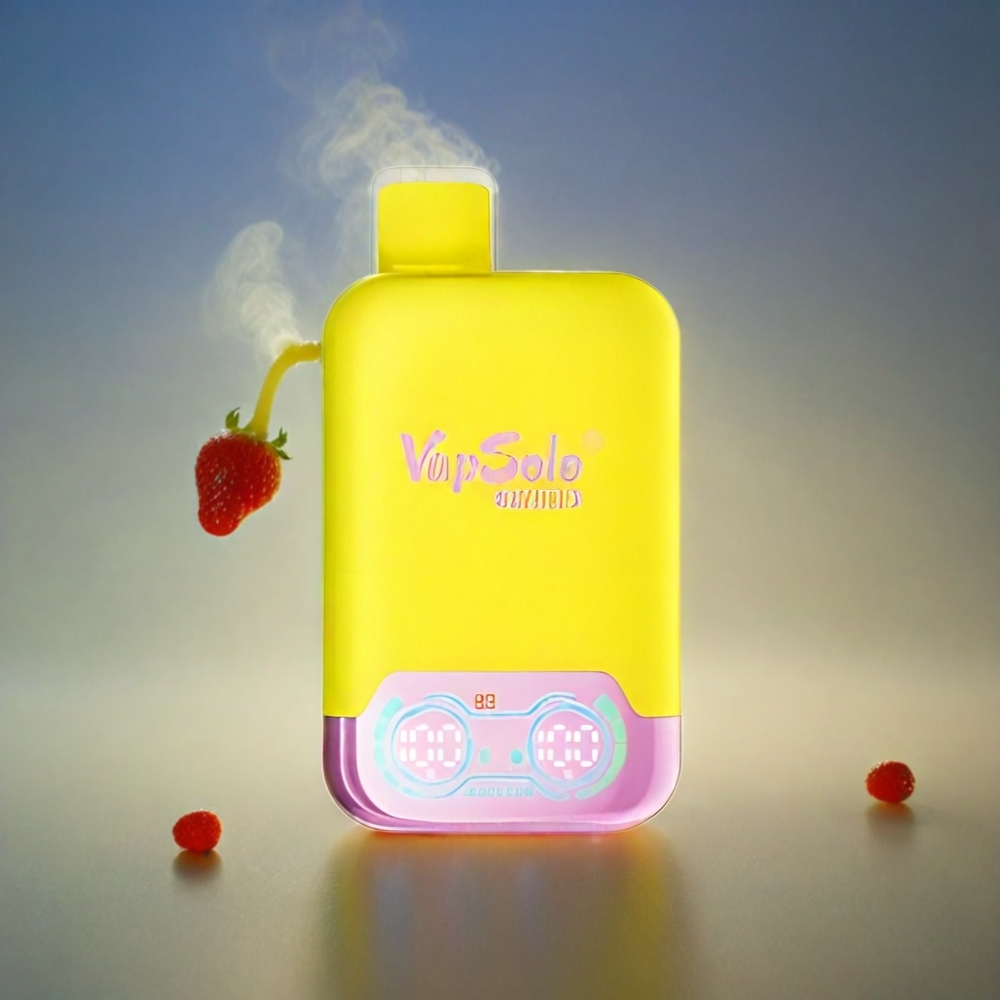 Vapsolo Twins 20000 Puffs Italia Ingrosso - Fragola Banana & Ciliegia Frizzante, Doppio Serbatoio, 40ml E-Liquid, Ricarica Type-C