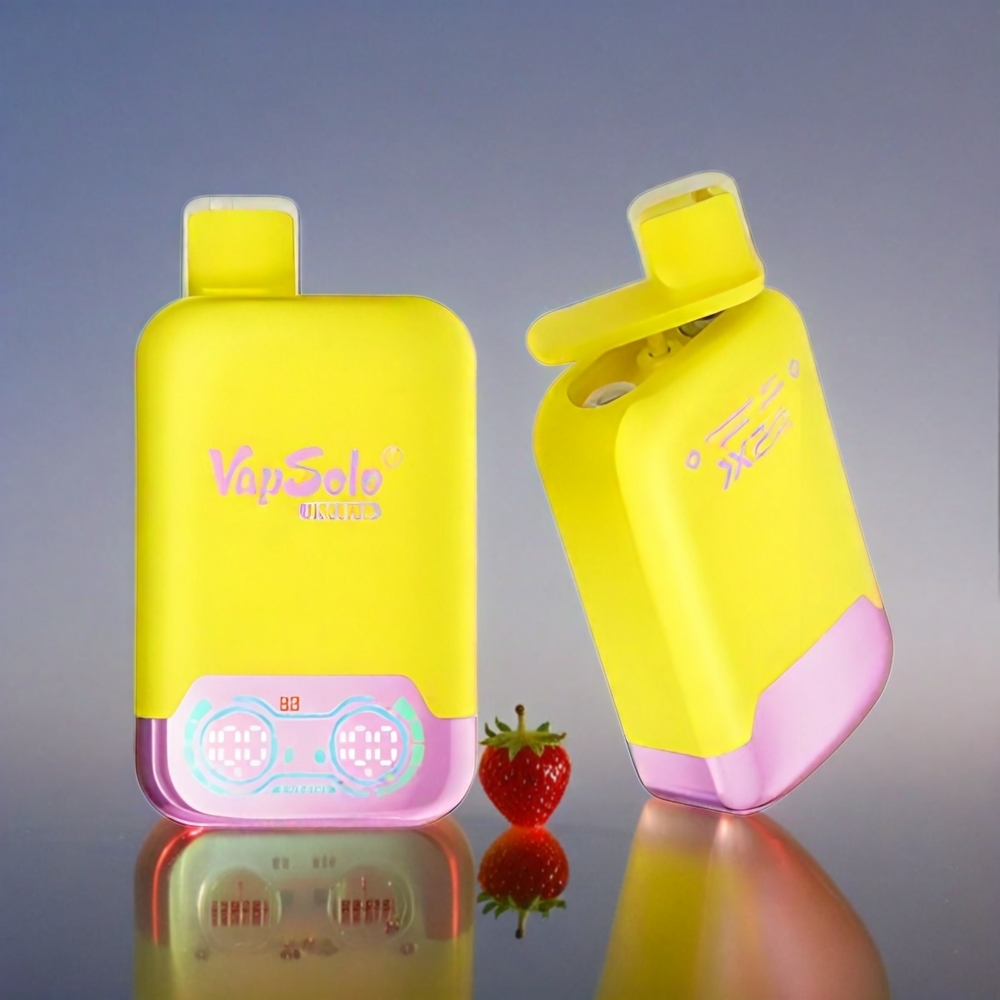 Vapsolo Twins 20000 Puffs Italia Ingrosso - Fragola Banana & Ciliegia Frizzante, Doppio Serbatoio, 40ml E-Liquid, Ricarica Type-C