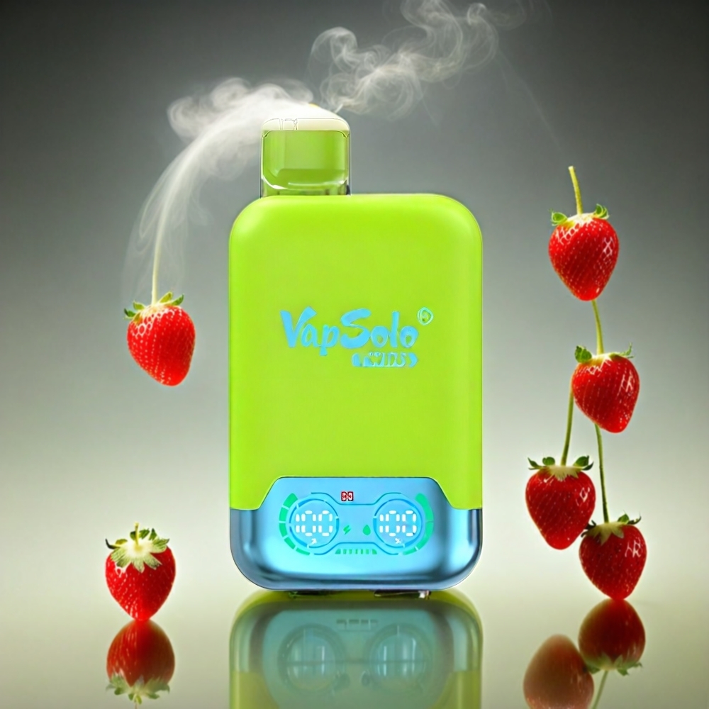 Vapsolo Twins 20000 Puffs Italia Ingrosso – Fragola Kiwi & Fragola Lampone Ciliegia Ice – 40ml E-Liquid, 2 Serbatoi, Ricarica Type-C, 20mg/ml o 50mg/ml Nicotina