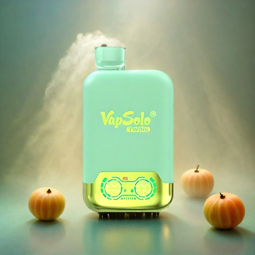 Vapsolo Twins 20000 Puffs Italia Ingrosso – Triple Melone & Ananas Cocco – 40ml E-Liquido, 20mg/ml o 50mg/ml, Doppio Serbatoio, Ricarica Type-C