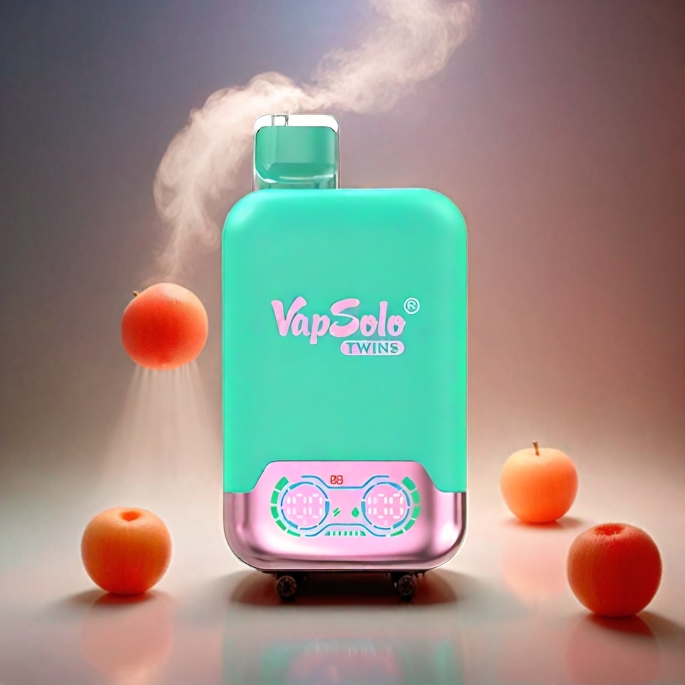 Vapsolo Twins 20000 Puffs Italia Ingrosso – Triple Melone & Anguria Lampone – 2 Serbatoi, Caricamento Type-C, 40ml E-Liquido, 20mg/ml o 50mg/ml Nicotina