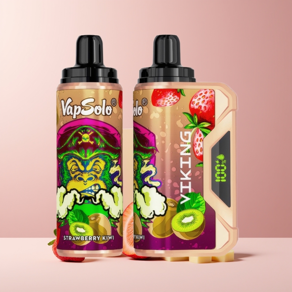 VapSolo VIKING 12000 Puff Disposable Italia ingrosso Fragola Kiwi 22ml 20/50mg Tipo-C
