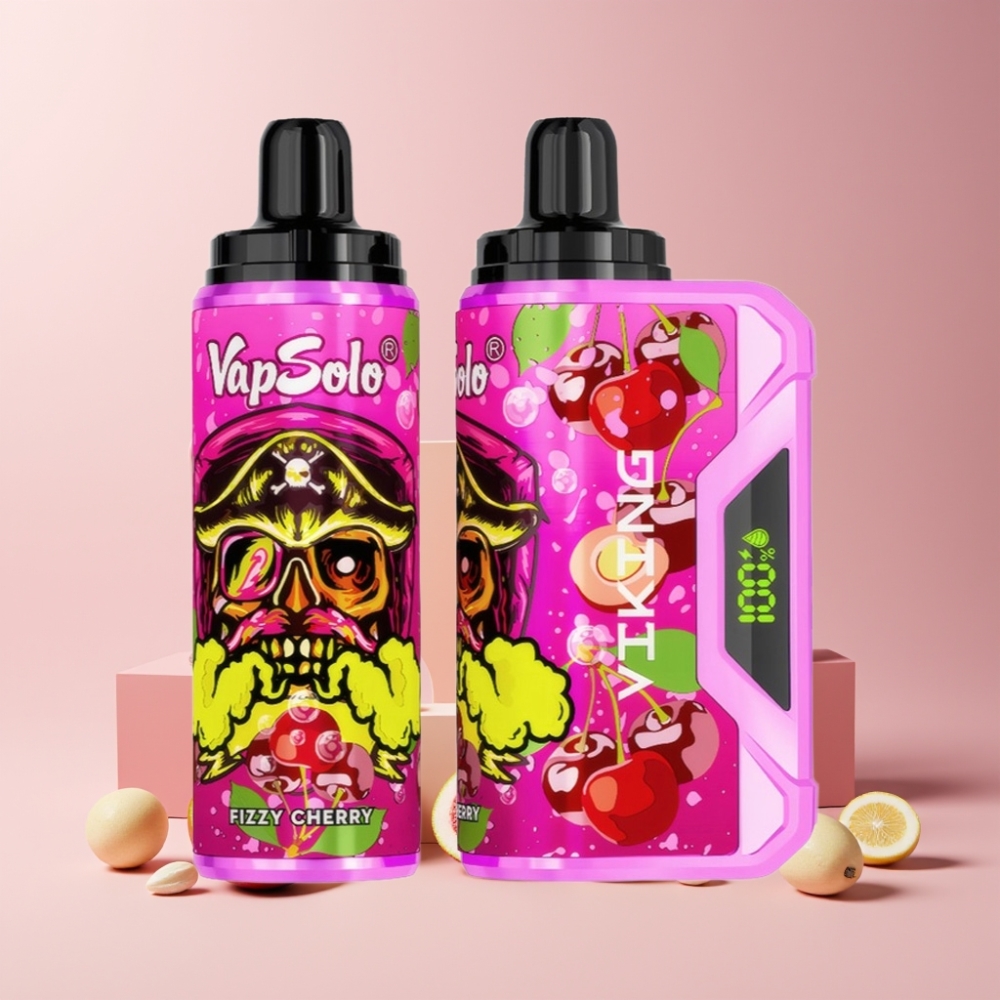 VapSolo VIKING 12000 Puff Disposable Vape Ciliegia Frizzante Italia Ingrosso 22ml 50mg