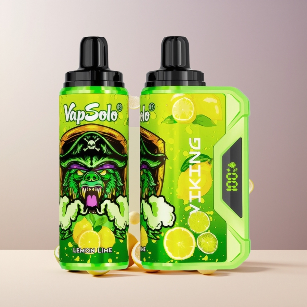 VapSolo VIKING 12000 Puff Disposable Vape Limone Lime 22ml 20/50mg Italia Ingrosso