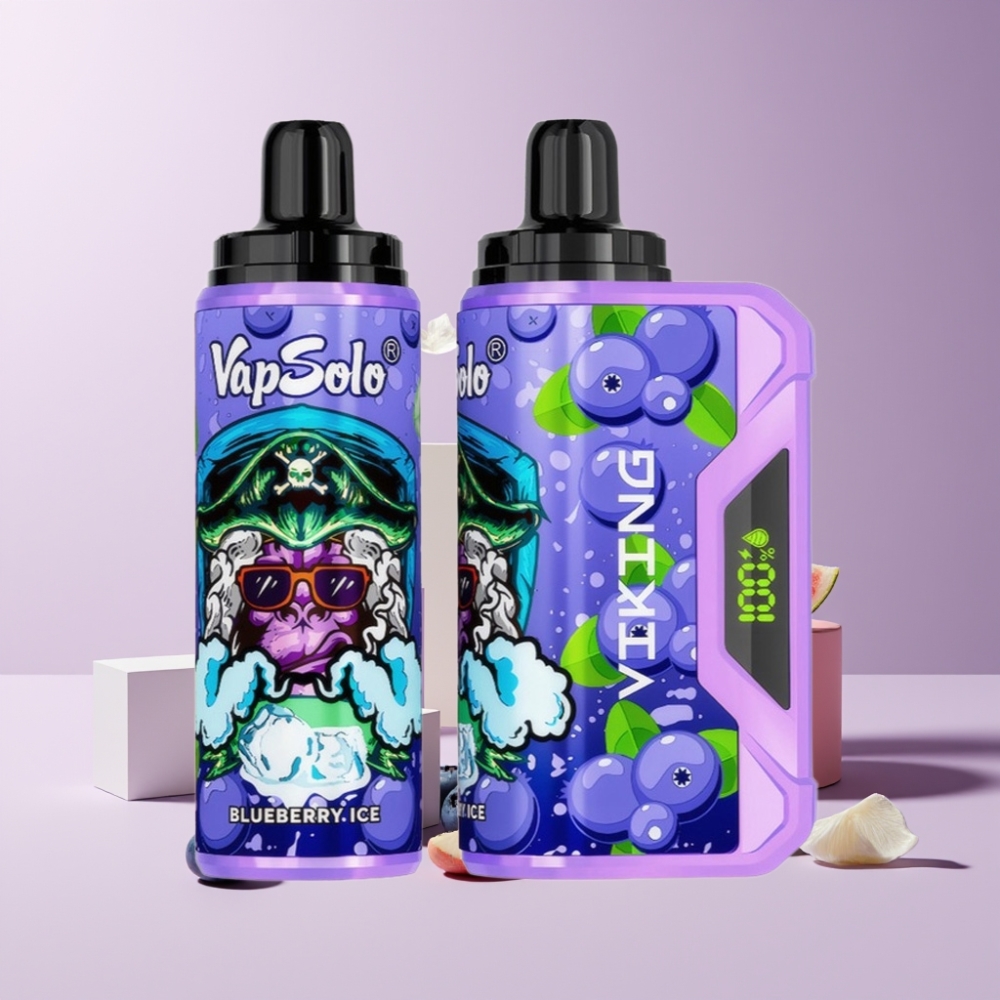 VapSolo VIKING 12000 Puff Disposable Vape Mirtillo Italia Ingrosso 22ml 20/50 mg