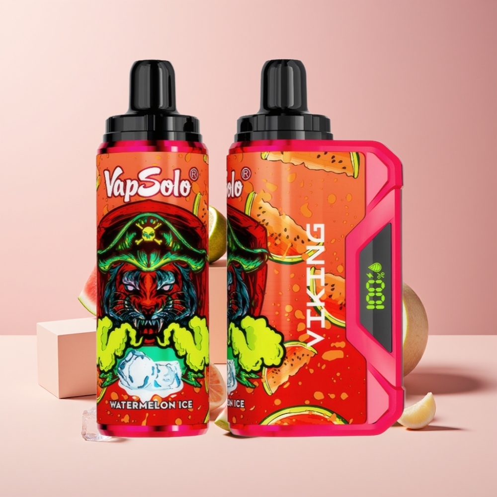 VapSolo VIKING 12000 Puff Italia Ingrosso Disposable Vape Anguria Ghiaccio 22ml 50mg Type-C