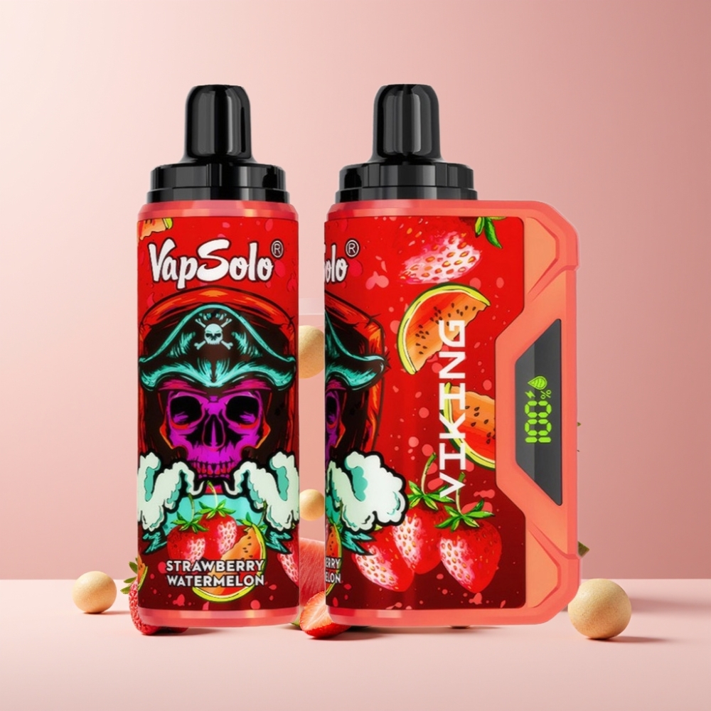 VapSolo VIKING 12000 Puff Italia Ingrosso Disposable Vape Fragola Anguria, 22ml, 20/50mg, Type-C