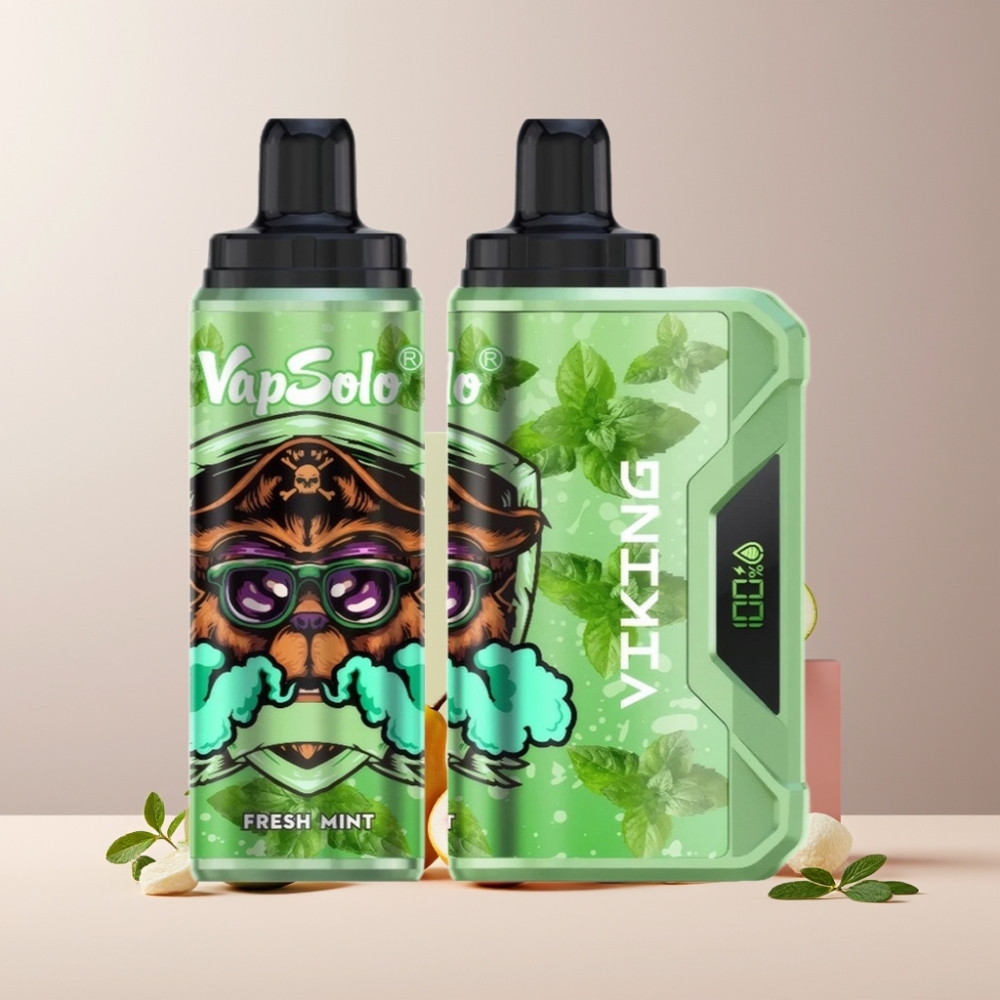 VapSolo VIKING 12000 Puff Italia Ingrosso Disposable Vape Menta Fresca 22ml 50mg